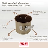 thumbnail of Ensemble de 2 Petits Moules à panettone 12 x 10 cm Zenker Mojave Gold