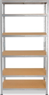 thumbnail of shelfplaza HOME 180x50x23 cm Schwerlastregal in verzinkt mit 6 Böden und 145 kg Traglast pro Boden