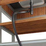 thumbnail of Merax Outdoor Küchenschrank mit Spüle und Wasserhahn, Gartenschrank mit Handtuchhaken, integrierter Flaschenöffner & verstellbaren Regalböden, Grau