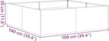 thumbnail of vidaXL Pflanzkübel Rostig 100x100x30 cm Wetterfester Stahl