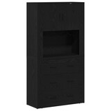 thumbnail of vidaXL Highboard Schwarz Eiche 80x33x150 cm Holzwerkstoff