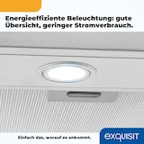 thumbnail of Exquisit Dunstabzugshaube FKH90-2.1 Inox | Kaminhaube | Energieeffizienzklasse C | Inox | 90cm breit | Wandmontag | Aktivkohlefilter