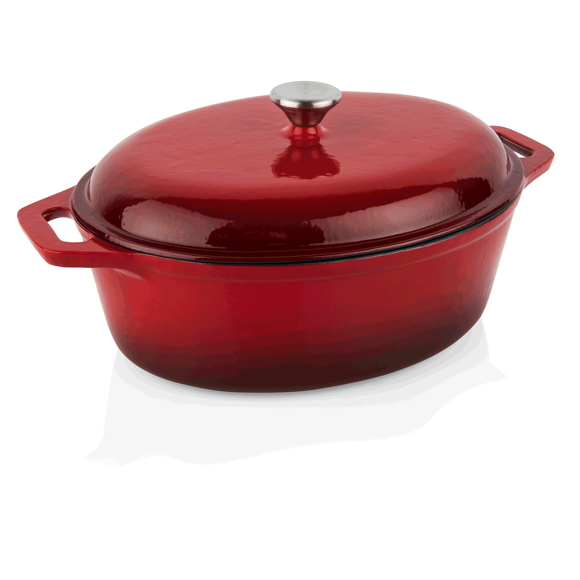 WAS Germany - Bräter, 33,5 x 26,5 x 11,5 cm, rot, Gusseisen  emailliert