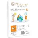 thumbnail of Folios A5 de 80gr con 250 Hojas Blancas, Papel Multifuncional para Uso Escolar y Entornos Laborales. Ideal con Impresoras y Fotocopiadoras - Ofituria