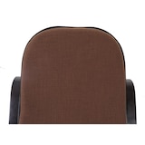 thumbnail of Cadeira de baloiço M41, poltrona giratória Poltrona TV, madeira maciça ~ aspeto nogueira, tecido/têxtil castanho escuro