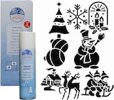 thumbnail of Schneespray 150ml + 8 Schablonen Kunstschnee Dekospray Dekoschnee Spraydose Sprühschnee Dose Fensterbilder Weihnachtsdeko Winterdeko Fensterdeko