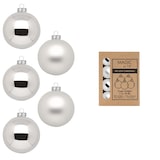 thumbnail of 24 Weihnachtskugeln 3cm Glas Christbaumkugeln Weihnachtsbaumkugeln silber