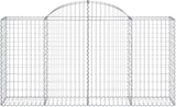 thumbnail of vidaXL Gabionen mit Hochbogen 13 Stk 200x50x100/120cm Verzinktes Eisen