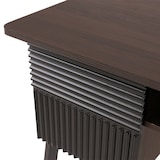 thumbnail of Escritorio HWC-O40, escritorio de oficina escritorio de ordenador, MDF metal melamina 78x120x60cm ~ aspecto nogal