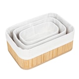 thumbnail of 3er Bambus Badezimmer Organizer