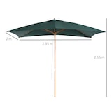 thumbnail of Ombrellone da Giardino in Legno 2X3m Verde
