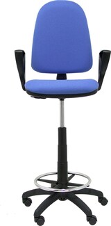 thumbnail of Banquinho de banquinho ayna com mecanismo de contato permanente e anel de tecido azul -azul claro (braços fixos incluídos)