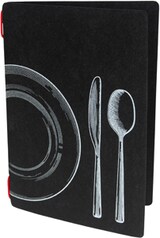 thumbnail of DECOR SERVICE Speisekarte "ECO DISH SET" schwarz, A5, 1 Stk.