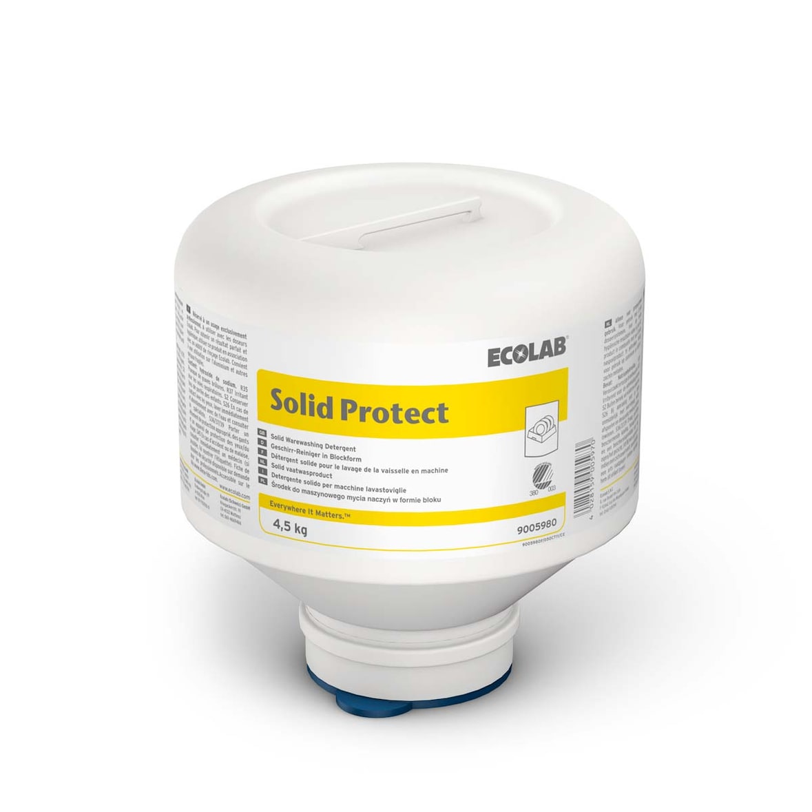 SOLID PROTECT | Detergente sólido para el lavado mecánico de la vajilla - 4,5 kg