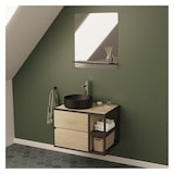 thumbnail of Ensemble meuble simple vasque EDISSON 70 cm + vasque + miroir