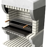 thumbnail of MF - Barbecue Prefabbricato in Muratura per Legna e Carbone Modello Bailen Plus (Grigio Beige - 86,5 x 58 x 220 cm) REF: 8888 - Uso Esterno