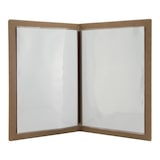 thumbnail of Securit® Porte-menus design en cuir – Lot de 10 – Double insertion – Affiche jusqu’à 4xA4 –  Liège