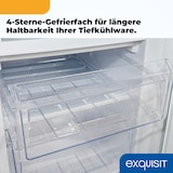 thumbnail of Exquisit Kühl-Gefrierkombination, 173 Liter, Standgerät, Kühl- und Gefrierschrank, 4-Sterne-Gefrierfach, LED-Beleuchtung, leise, KGC232-60-E-040C
