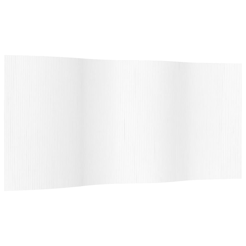 vidaXL Kamerscherm 165x400 cm bamboe wit