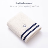 thumbnail of El Ganso - Conjunto de 4 toalhas de banho (2 toalhas de mão 50x90cm + 2 toalhas de banho 70x140cm) 100% algodão 500gsm cru