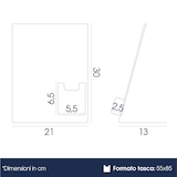 thumbnail of Danieli - Espositore A4 Con Tasca Porta Biglietti da Visita Verticale 5,5x8,5 da Scrivania In Acrilico Trasparente