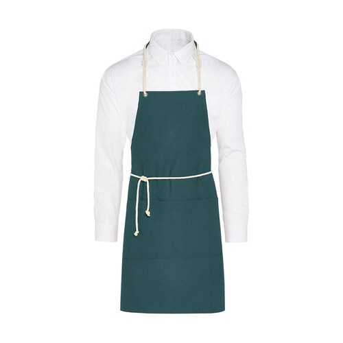 CORSICA - Cord Bib Apron with Pocket: One Size / Enamel Blue