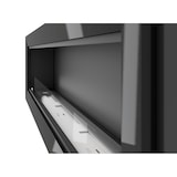 thumbnail of Lareira a bioetanol Sololed Frame 1800, de parede, com vidro incluso, 3 queimadores de 1 litro - Preto fosco