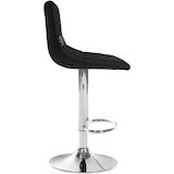 thumbnail of Conjunto de 2 bancos de bar em imitação de pele Jerry preto/cromo