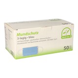 thumbnail of 1000 Medi-Inn® Mundschutz Type II, 3-lagig 9 cm x 17,5 cm blau mit Nasenbügel