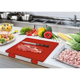 thumbnail of METRO PROFESSIONAL Schneidebrett, Polyethylen, 60 x 40 cm, mit Anschlag, rot