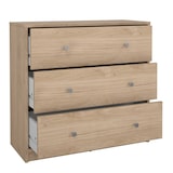 thumbnail of WellHome - Cassettiera da Camera con 3 Cassetti in colore Rovere 73 x 31 x 69 cm - Ebro Oak