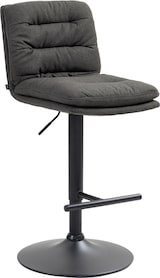 thumbnail of DELUKE® Barhocker TURIN - Dunkelgrau, Stoff, Schwarz | Barhocker mit Lehne Barstuhl Tresenhocker Tresenstuhl Kneipenhocker Kneipenstuhl