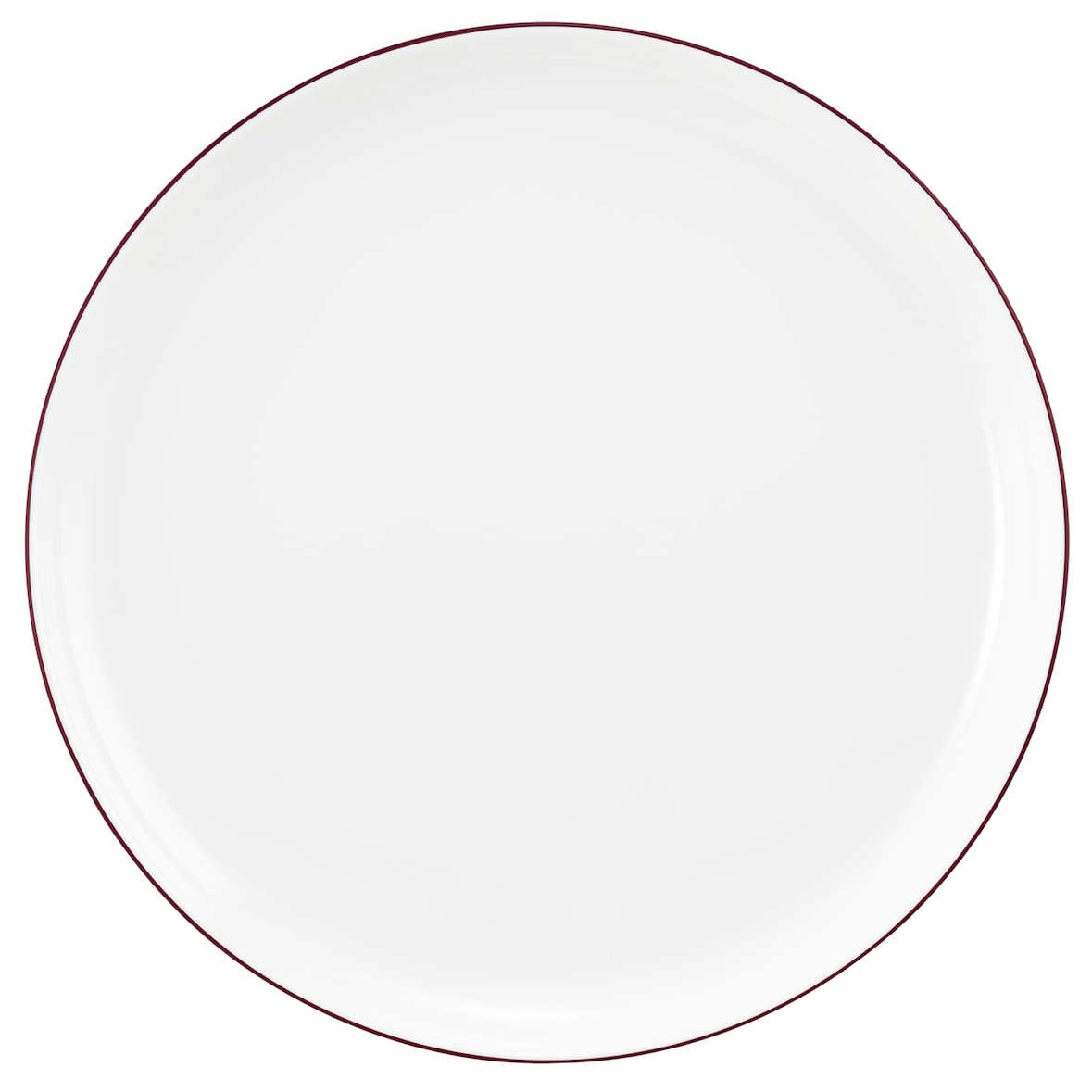 Speiseteller rund 26 cm - Seltmann Weiden Lido - Dekor V6 weinrot 10867 - 4 Stück