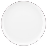 thumbnail of Speiseteller rund 26 cm - Seltmann Weiden Lido - Dekor V6 weinrot 10867 - 4 Stück