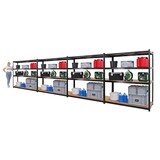 thumbnail of PROREGAL Mega Deal | 4x Schwerlastregal TAURUS XL | HxBxT 180x160x60cm | Fachlast 250kg | Schwarz | Stecksystem Lagerregal Regalsystem 4 Stk.