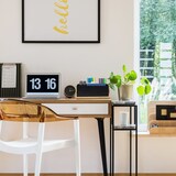 thumbnail of Relaxdays Organizer mit Griff, 4 Fächer, tragbar, Aufbewahrung, Bambus Henkel, Sortierbox, HBT 8,5 x 26 x 16 cm, schwarz