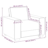 thumbnail of vidaXL Sessel Schwarz 100x77x82 cm Samt