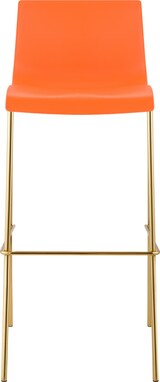 thumbnail of Barhocker Hover Kunststoff Vierfußgestell Gold orange