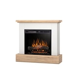 thumbnail of YUKON - Lareira elétrica autônoma com aquecimento de piso LED - 23' - 92 x 86 x 29 - Branco mate / Carvalho claro