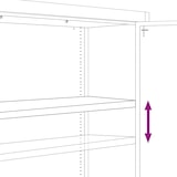thumbnail of vidaXL Aktenschrank Weiß 90x40x200 cm Stahl