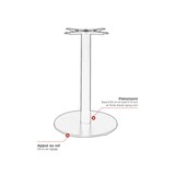 thumbnail of Pied de table de restaurant Ø50 en métal noir Pablo