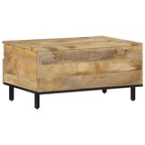 thumbnail of Mesa de centro de madera maciza mango 80x54x40 cm
