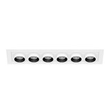 thumbnail of Mini Oxo Foco LED Empotrable Rectangular 6 Puntos de Luz 36W Orientable CCT Switch 2700K 3200K 4000K Acabado Blanco Mate de la Serie RECT