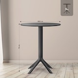 thumbnail of Table Lacota Ø 60 cm Noir