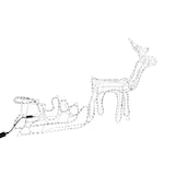 thumbnail of Rentier mit Schlitten Silhouette beleuchtet Weihnachtsdeko Leuchttier Außen