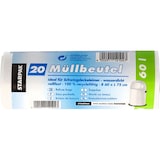 thumbnail of Sacs poubelle, LDPE 60 l 72 cm x 60 cm blanc