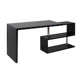 thumbnail of Décoshop26 - Moderner Eckschreibtisch/Computertisch mit drehbarem Ablagefach 120 x 60 cm MDF und schwarzer Stahl 04_0001396