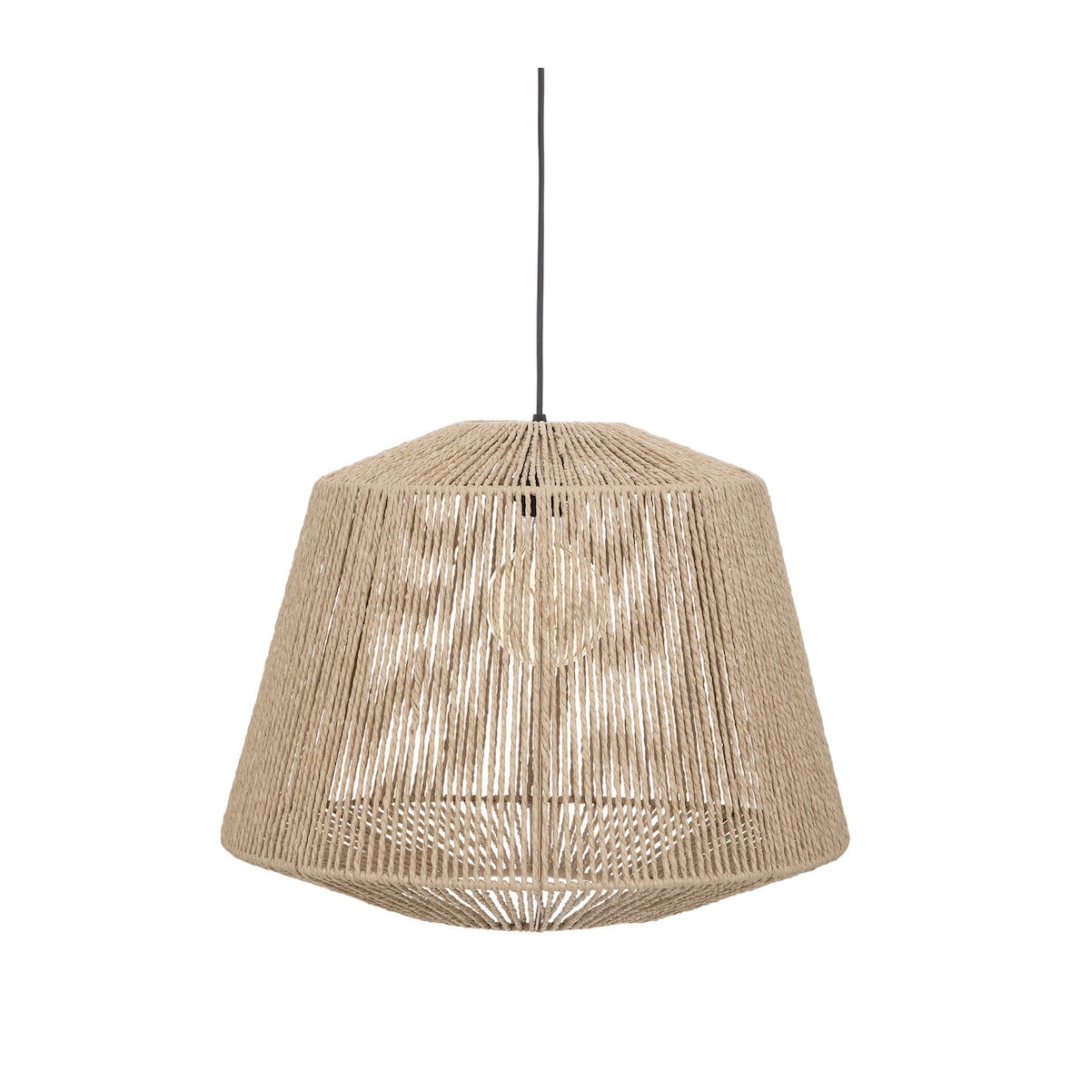 Luminaire Suspension en corde Beige D 48 cm