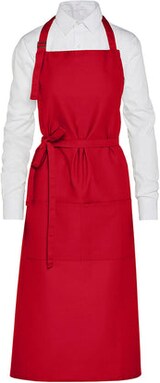 thumbnail of AMSTERDAM - Recycled Bib Apron with Pocket: One Size / Grey