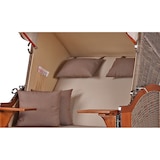 thumbnail of Strandkorb Komplettset - bene living - Schaalsee Mahagoni - PE grau - Modell 510 - inkl. Liftersystem